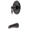 Kingston Brass Tub and Shower Faucet, Oil Rubbed Bronze, Wall Mount KB635NLTO - alternate 1